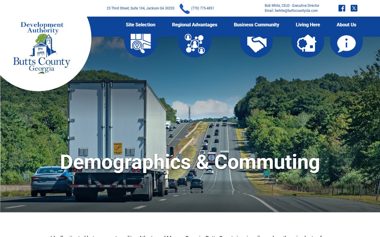 Butts County Development Authority demographics page